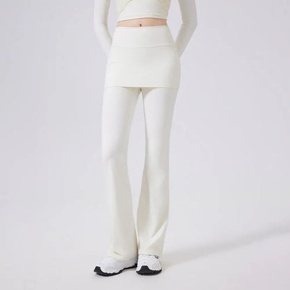 Tempo Flared Skirt Leggings - Ivory