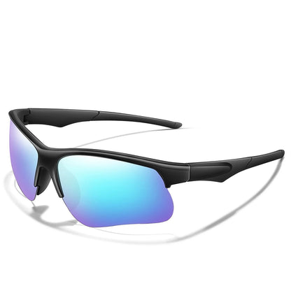 Tempo Polarized Cycling Sunglasses - Onyx Cobalt Mirror