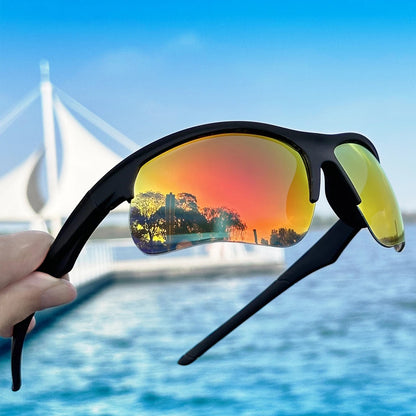 Tempo Polarized Cycling Sunglasses - Onyx Fire Mirror