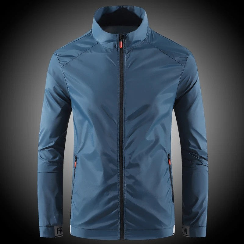 Terrain Lightweight UV Windbreaker Jacket - Slate Blue