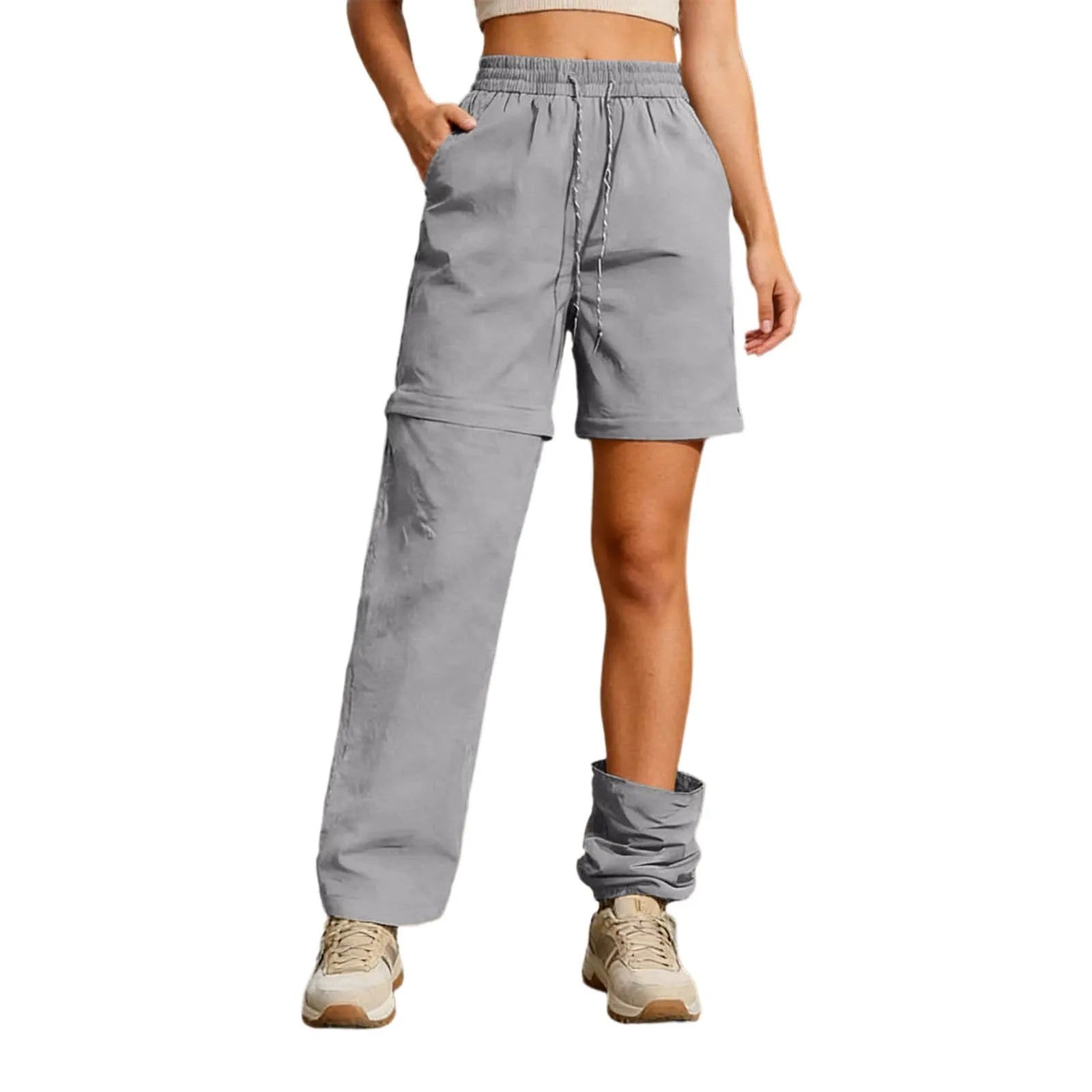 Terra Zip-Off Cargo Pants - Grey