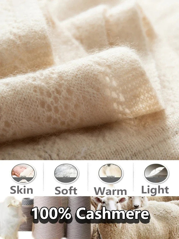 Tesori 100% Cashmere Pearl Cardigan