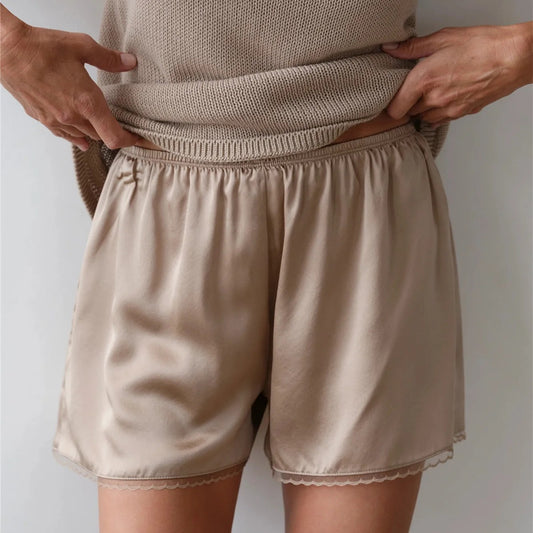 Thornbury Satin Lace Shorts