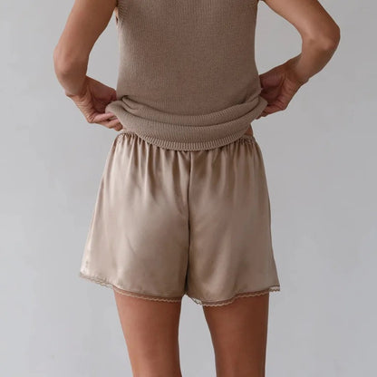 Thornbury Satin Lace Shorts