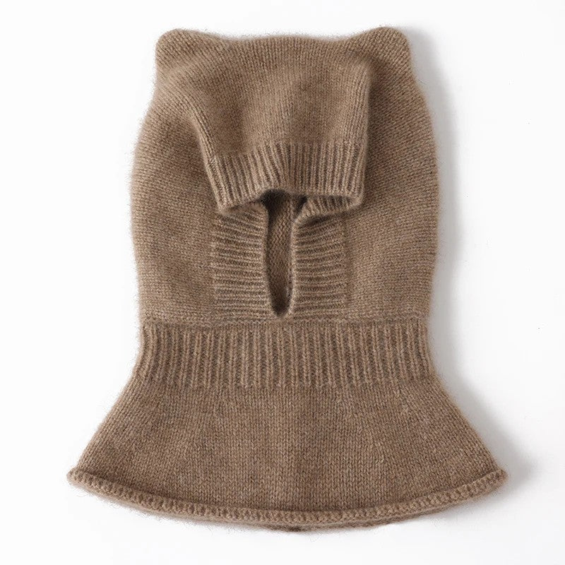 Thun 100% Cashmere Bear Balaclava - Pebble