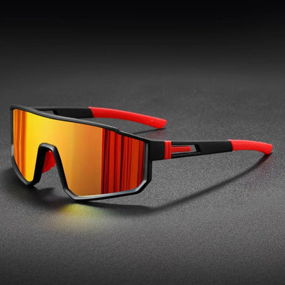 Titan Polarized Cycling Sunglasses - Black Flame