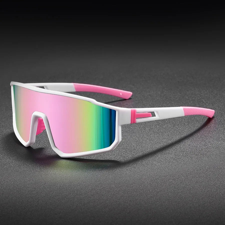 Titan Polarized Cycling Sunglasses - White Iridescent