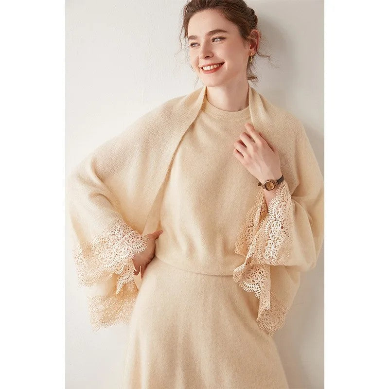 Tivoli Lace Cashmere Shawl