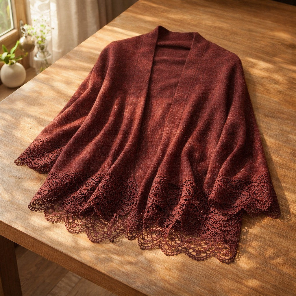 Tivoli Lace Cashmere Shawl