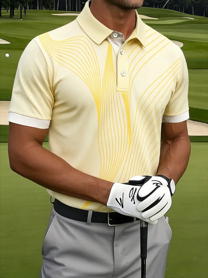 Toulon Streamline Golf Polo - Canary Glow