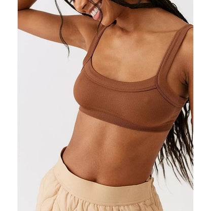 Stradella Cotton Ribbed Cami - Espresso