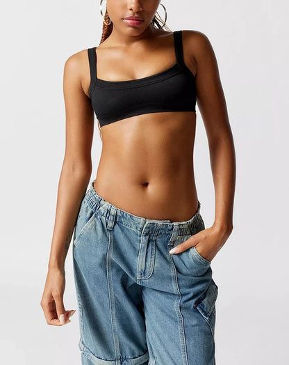 Stradella Cotton Ribbed Cami - Obsidian