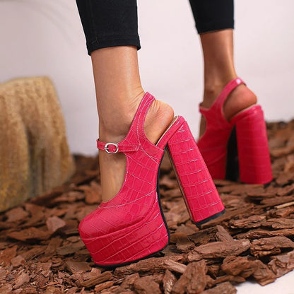 Stresa Patent Leather Platform Heels
