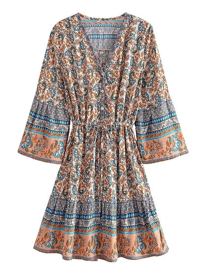 Trogir Rayon Floral Mini Dress