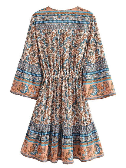 Trogir Rayon Floral Mini Dress