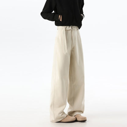 Uster Straight-Leg Trousers - Beige