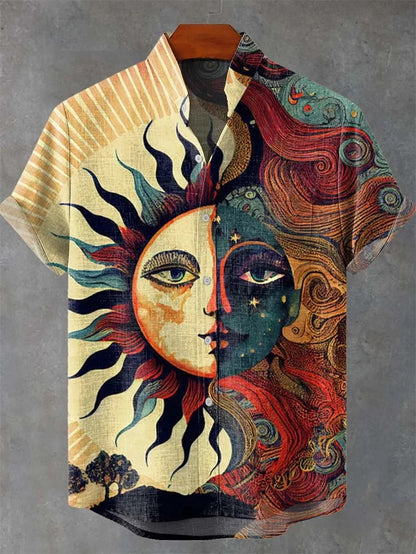 Valais Linen Short Sleeve Shirt - Solstice Art