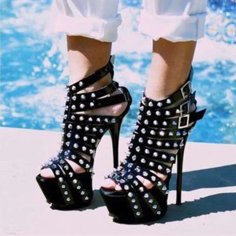 Valencio Studded Platform Heels