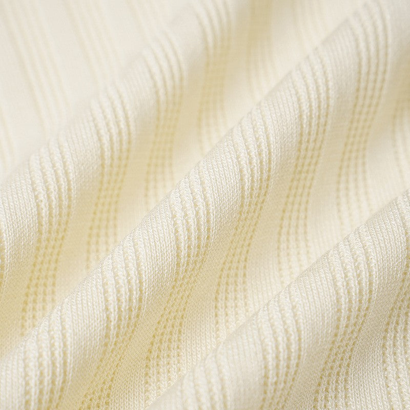 Valen Ribbed Knit Polo