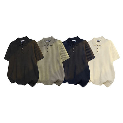 Valen Ribbed Knit Polo