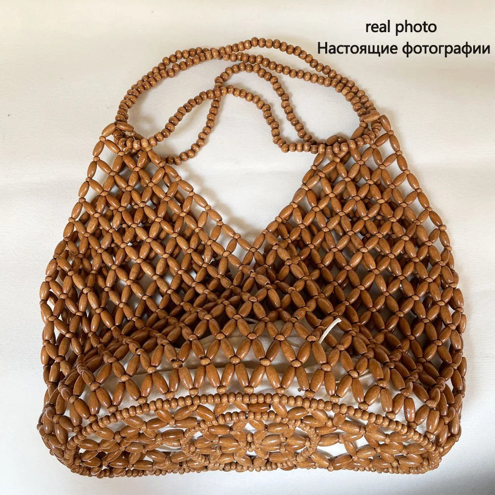 Valenza Woven Beaded Handbag