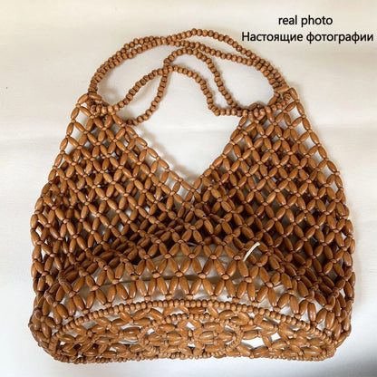 Valenza Woven Beaded Handbag