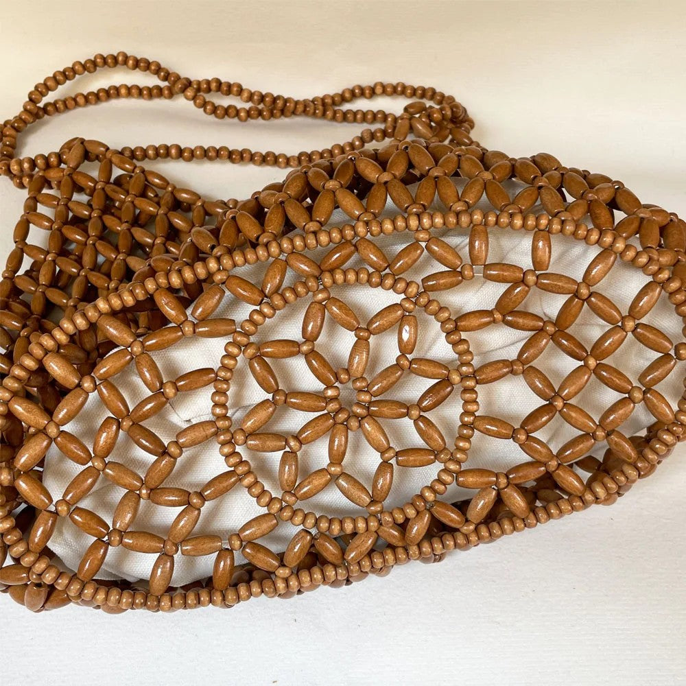 Valenza Woven Beaded Handbag