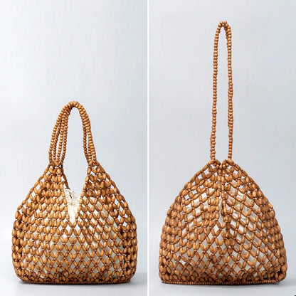 Valenza Woven Beaded Handbag