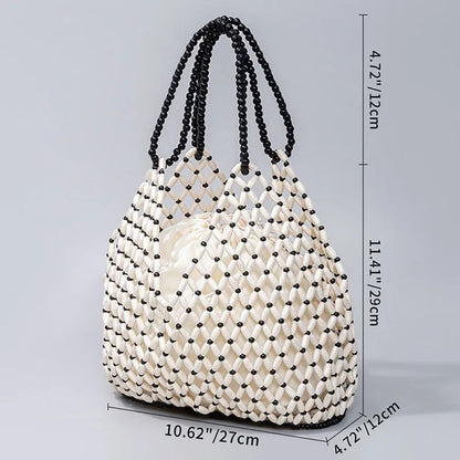Valenza Woven Beaded Handbag