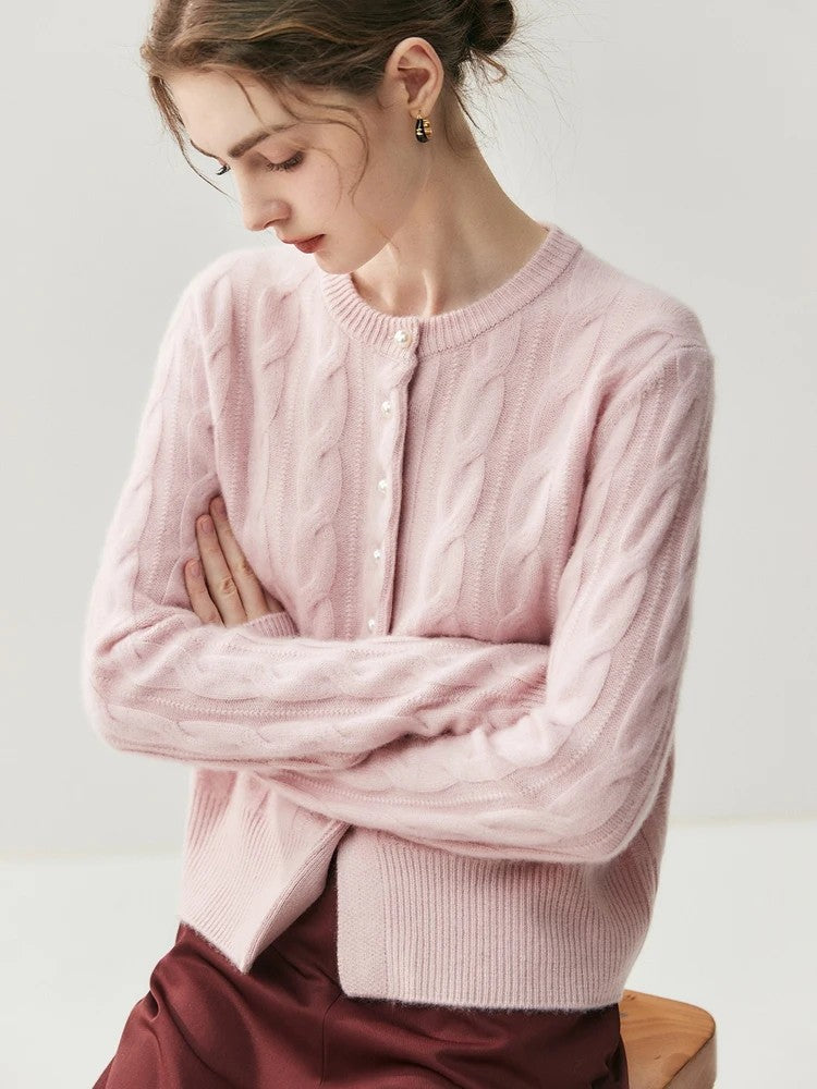 Valmont Cashmere Cable Cardigan