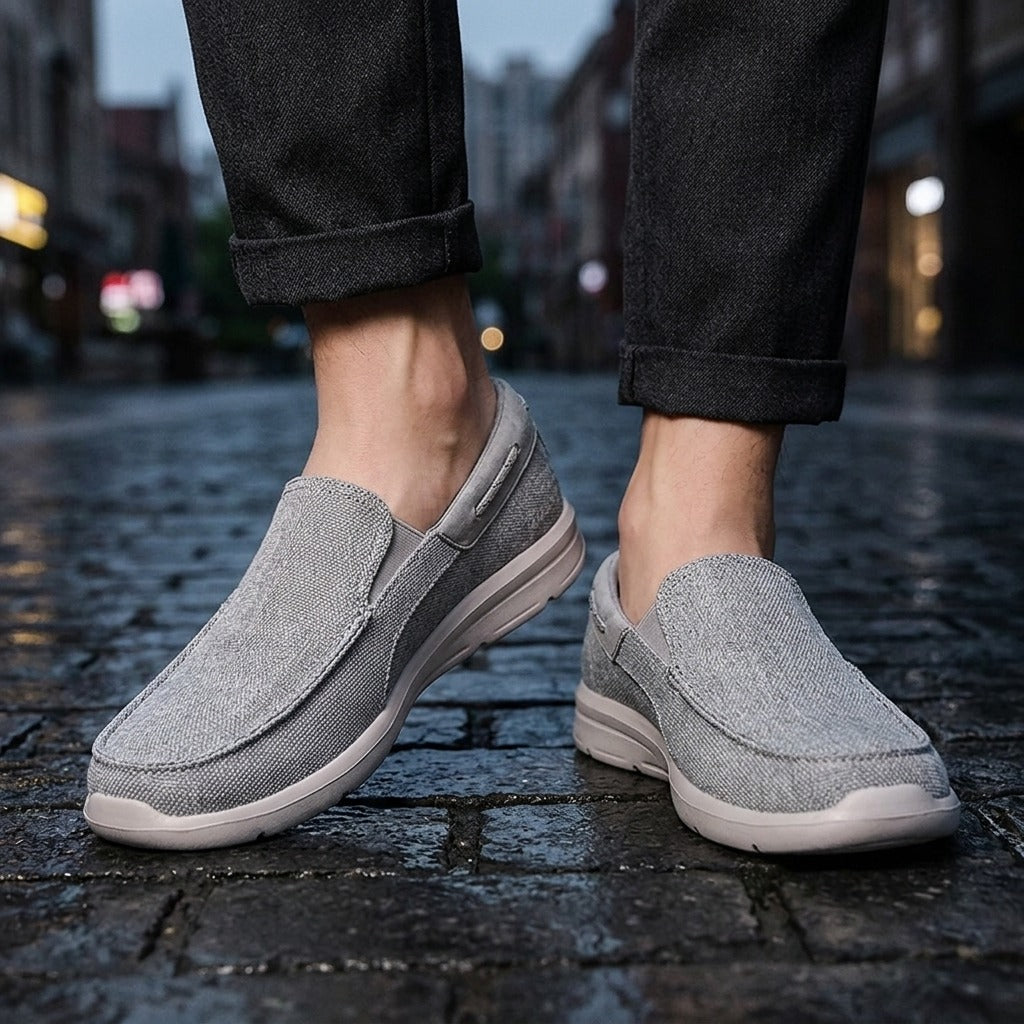 Vanoise Canvas Loafers - Stone Gray