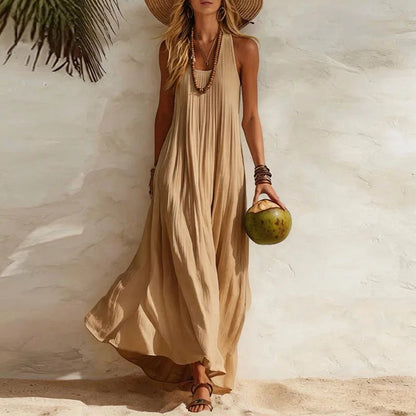Varese Boho Maxi Dress - Sand