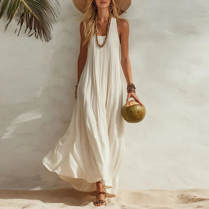 Varese Boho Maxi Dress - Ivory