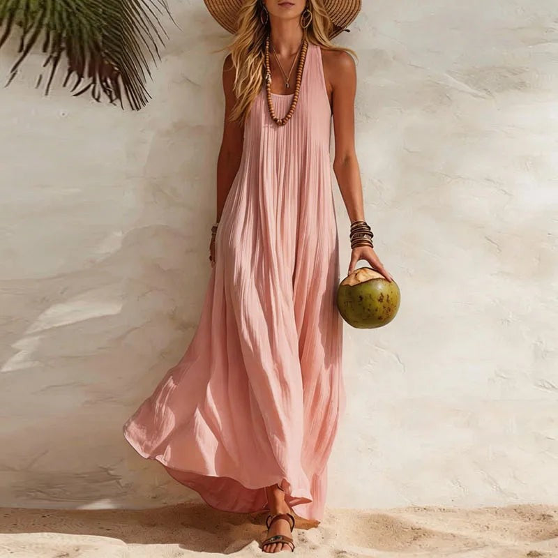 Varese Boho Maxi Dress - Rose