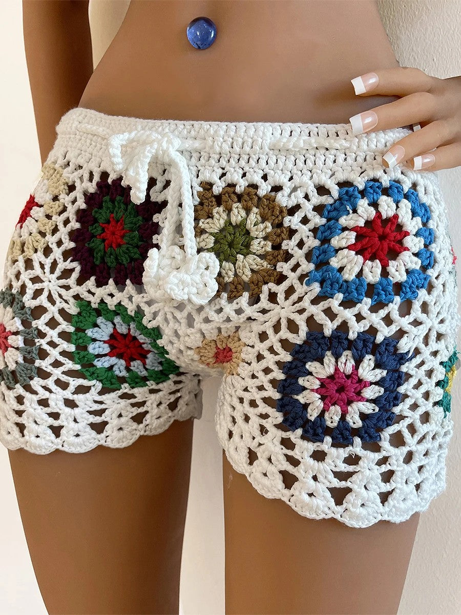 Varese Knit Crochet Shorts
