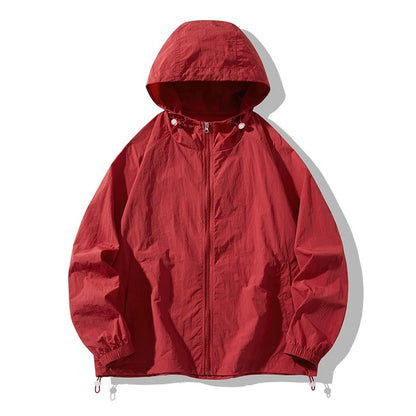 Vector Lightweight Hooded Jacket - Crimson