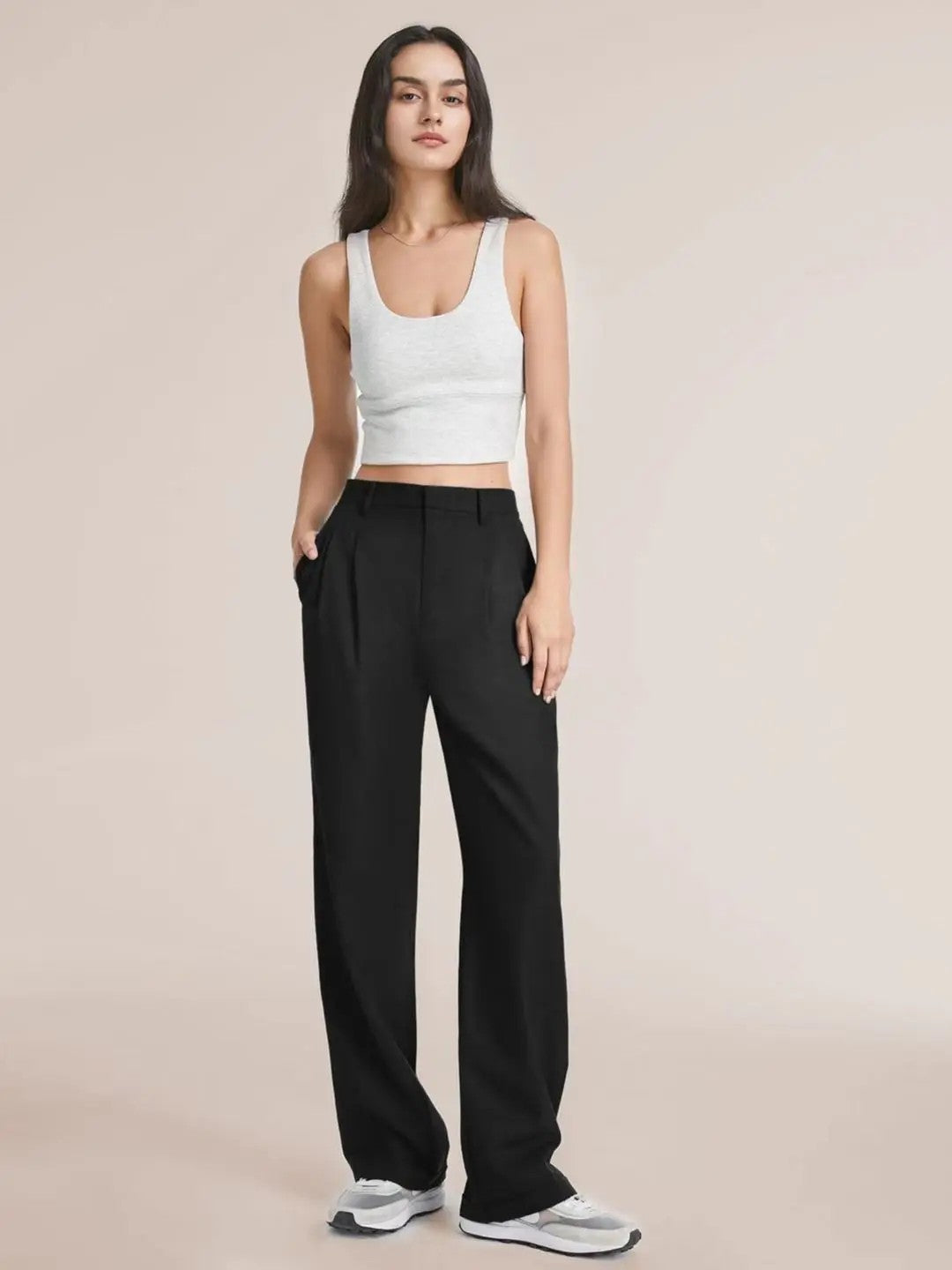 Vela High-Waist Trousers