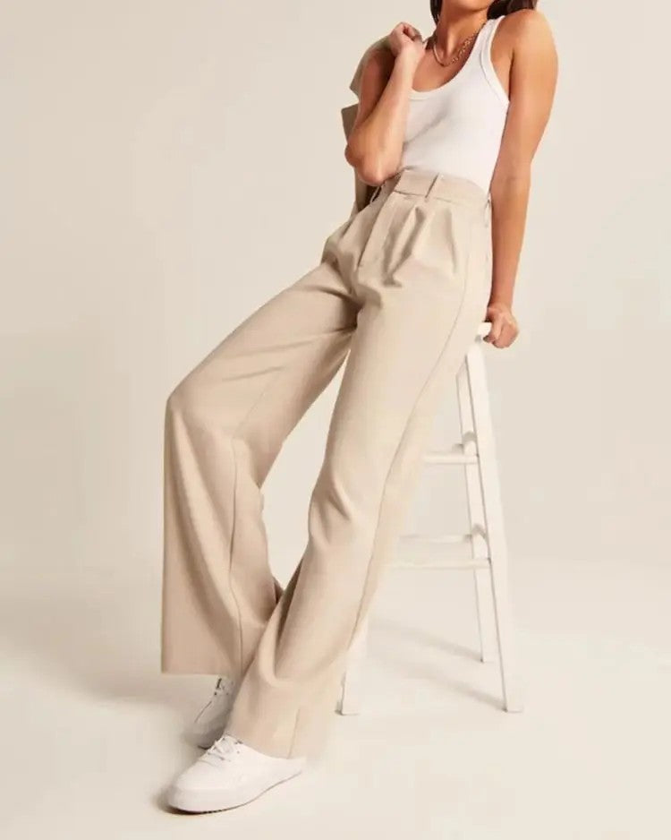 Vela High-Waist Trousers - Copper