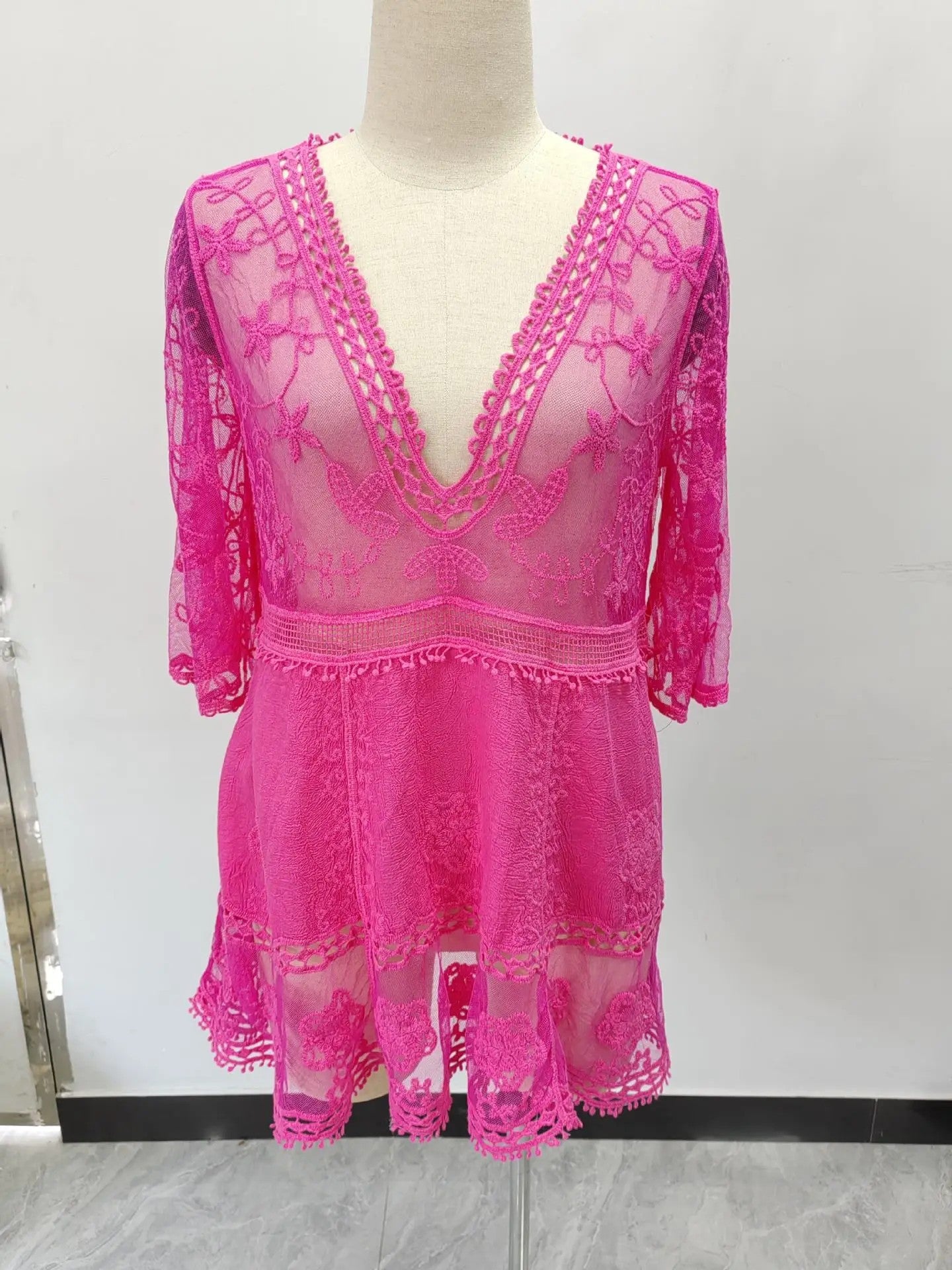 Vela Mesh Cover-up Dress