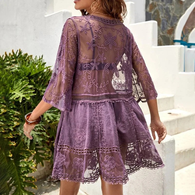 Vela Mesh Cover-up Dress