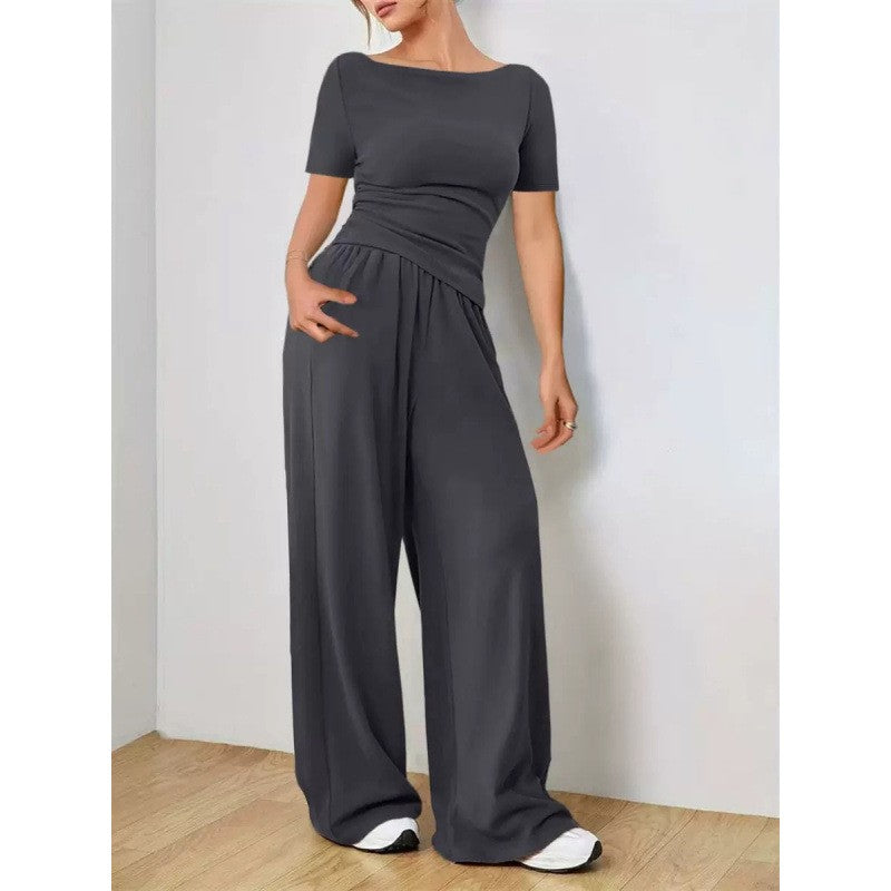 Vela Wide Leg Set - Gray