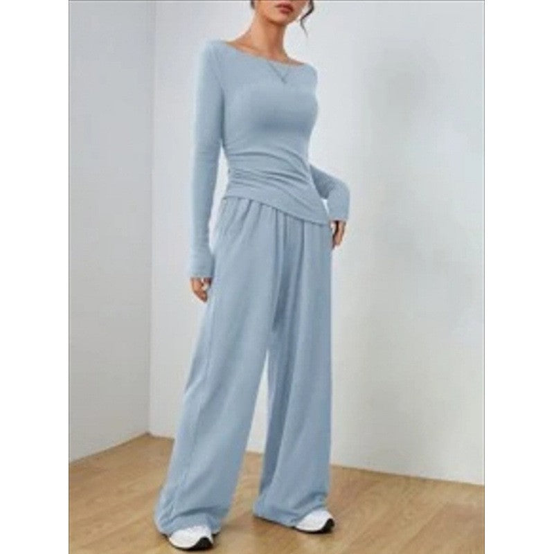 Vela Wide Leg Set - Sky Blue