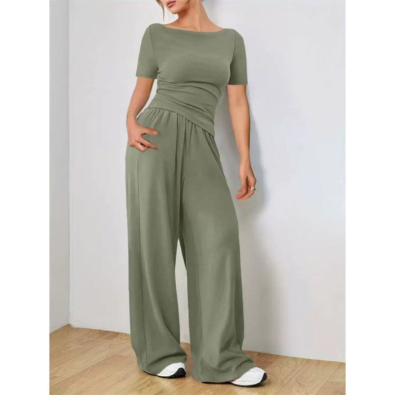 Vela Wide Leg Set - Pistachio