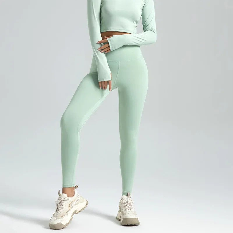 Velocity Seamless Yoga Leggings - Sage Green