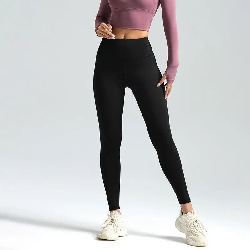 Velocity Seamless Yoga Leggings - Black