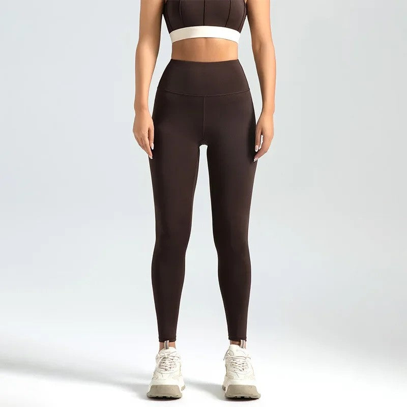 Velocity Seamless Yoga Leggings - Espresso