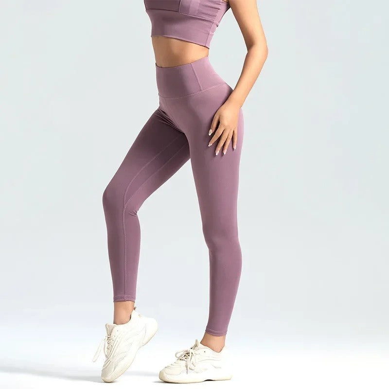 Velocity Seamless Yoga Leggings - Plum