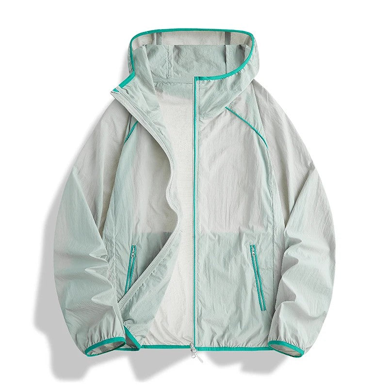 Velocity Lightweight Sun Jacket - Lime Trim Yellow
