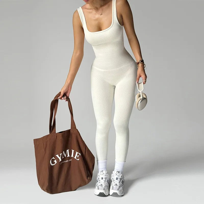 Velocity Ribbed Knit Jumpsuit