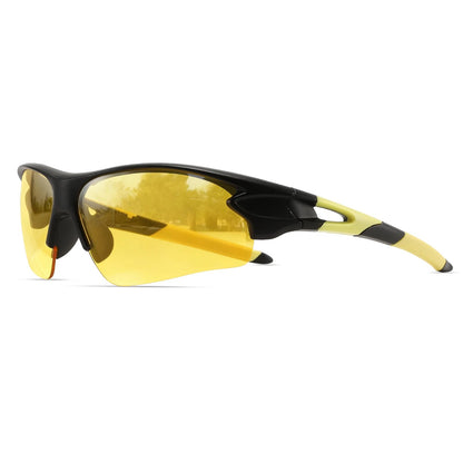 Velocity Wraparound Sports Sunglasses - Amber Yellow